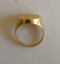 Damen Münzring 585er Gelbgold Dos Pesos 1945 RG54