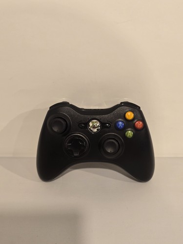 Microsoft Xbox 360 Wireless Controller Black Model 1403 Works OEM Official  - Afbeelding 1 van 7