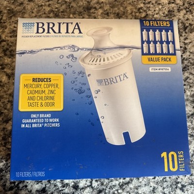 Brita #987554 Universal Picture Replacement Filters 10pk, NEW, FREE SHIPPING,