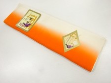 7405639: JAPANESE KIMONO / ANTIQUE CLOTH FOR HAKKAKE / SILK / BOKASHI