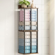 Large Capacity Three-Layer Towel Racks for Bathroom Wall Mounted, Updated 3 B...