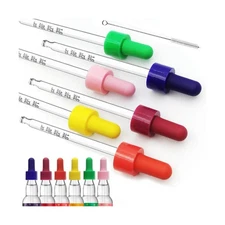 6Pcs for Bubly Drops Flavors Sodastream Glass Dropper Pipettes Compatible wit...