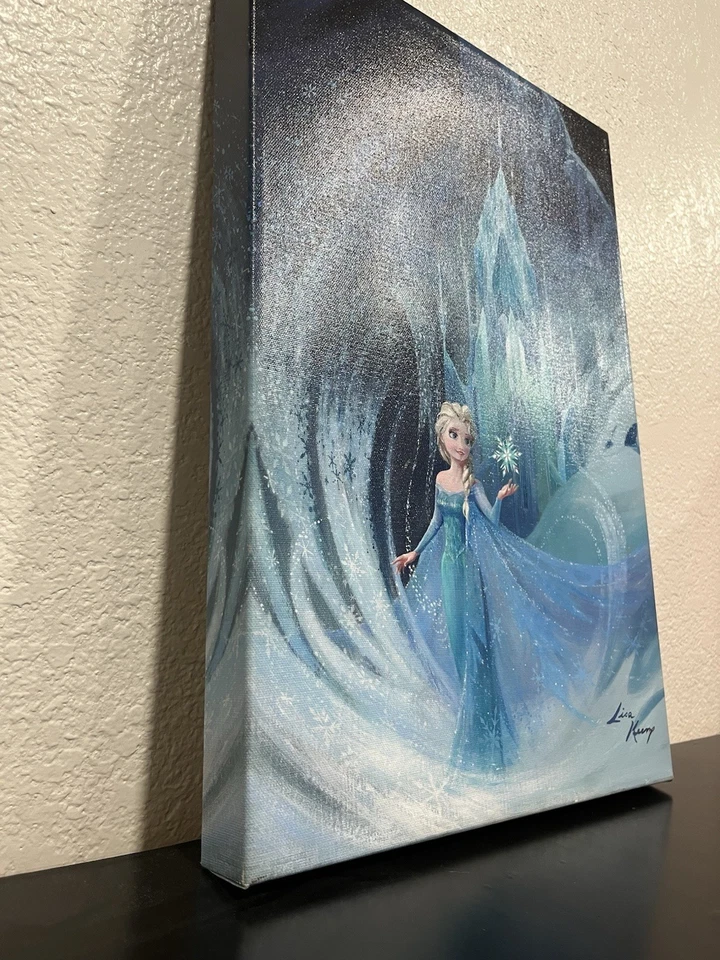 Bien Ahora Saben pintura de Elsa sola en su castillo arte certificado Foto 4 de 4