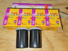 Kodak Gold 200 Film 35mm 2 Rolls 24 Exposures 48 Total Sealed Expired 03/2002