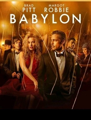 Babylon (Blu-ray, 2 Discs, 2022) Excellent Ex Library Brad Pitt