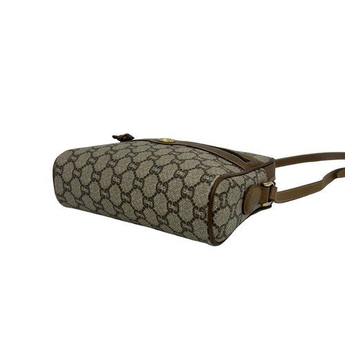 Mini sac bandoulière GUCCI ancien Gucci Plus logo motif quincaillerie cuir pochette - Photo 8/10