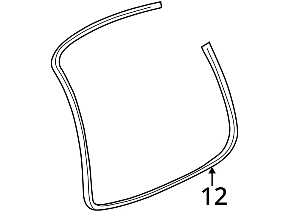 APTO PARA BUICK RENDEZVOUS 2002-2007 TIRA METEOROLÓGICA ASM-L/PUERTA 10350444 - NUEVO OEM Foto 3 de 3
