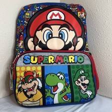 Mochila individual Super Mario para niños 14,4 L - azul
