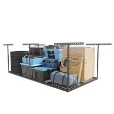 4x8 Overhead Garage Storage Rack, Adjustable Garage Storage Organization Systerm