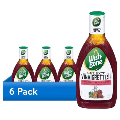 Wish-Bone Strawberry Balsamic Vinaigrette Dressing 6 Pack