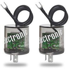 LED Flasher Relay 2 Pins 12V Pack of 2 - Heavy Duty Turn Signal Flasher Rel...