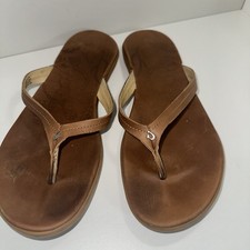 OluKai Honu Womens Size 11 Flip Flop Thong Sa...