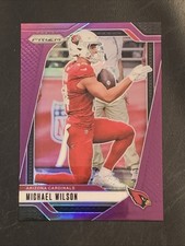 2024 Panini Prizm Purple Prizm 48/125 Michael Wilson #3 Arizona Cardinals