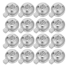 Durable Silver Crimp Beads with Round Clasps for Jewelry DIY 40Pcs