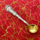 Strasbourg by Gorham Individual Salt Spoon, Sterling Silver & Gilt 2.75"
