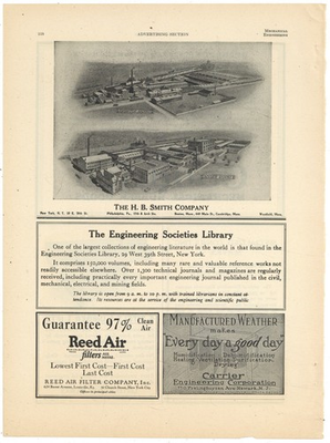 #ad 1924 HB Smith Company Boston NYC Philiadelphia Westfield Massachusetts Pic $19.84