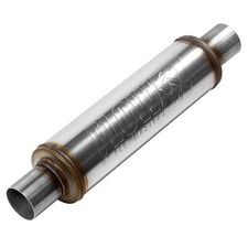 Flowmaster Flow Fx Universal Round Stainless Steel Street Muffler 3.0 In Out Flowmaster Flow Fx Universal Round Stainless Steel Street Muffler 3.0 In Out