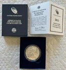 2013 W American Eagle Silver 1oz Uncirculated Coin With COA