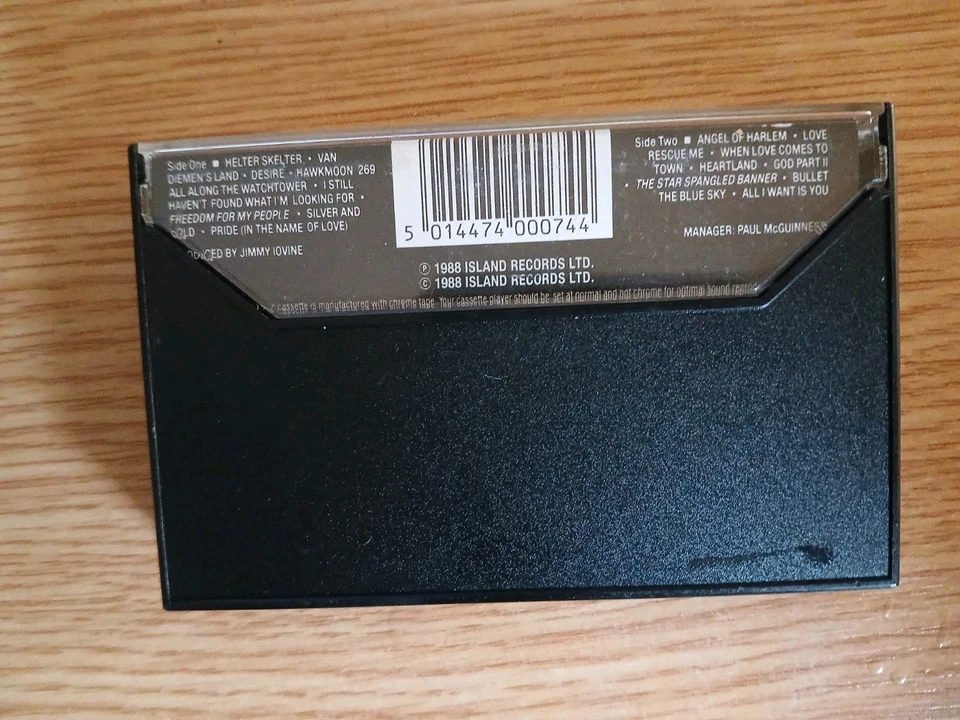 U2-Rattle And Hum (1988) Fully play tested Audio quality VG - Image 4 of 4