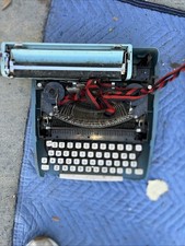 1960s Sperry Rand Remington Personal Riter BLUE Typewriter & Case PARTS ONLY thumbnail