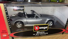 Burago 1/24 BMW M Roadster Silver 15049 Diecast Model Car With Box