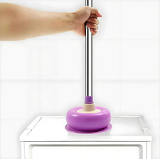 1pcs Flexible Rubber Toilet Plunger for Bathroom Unclogging - NEW