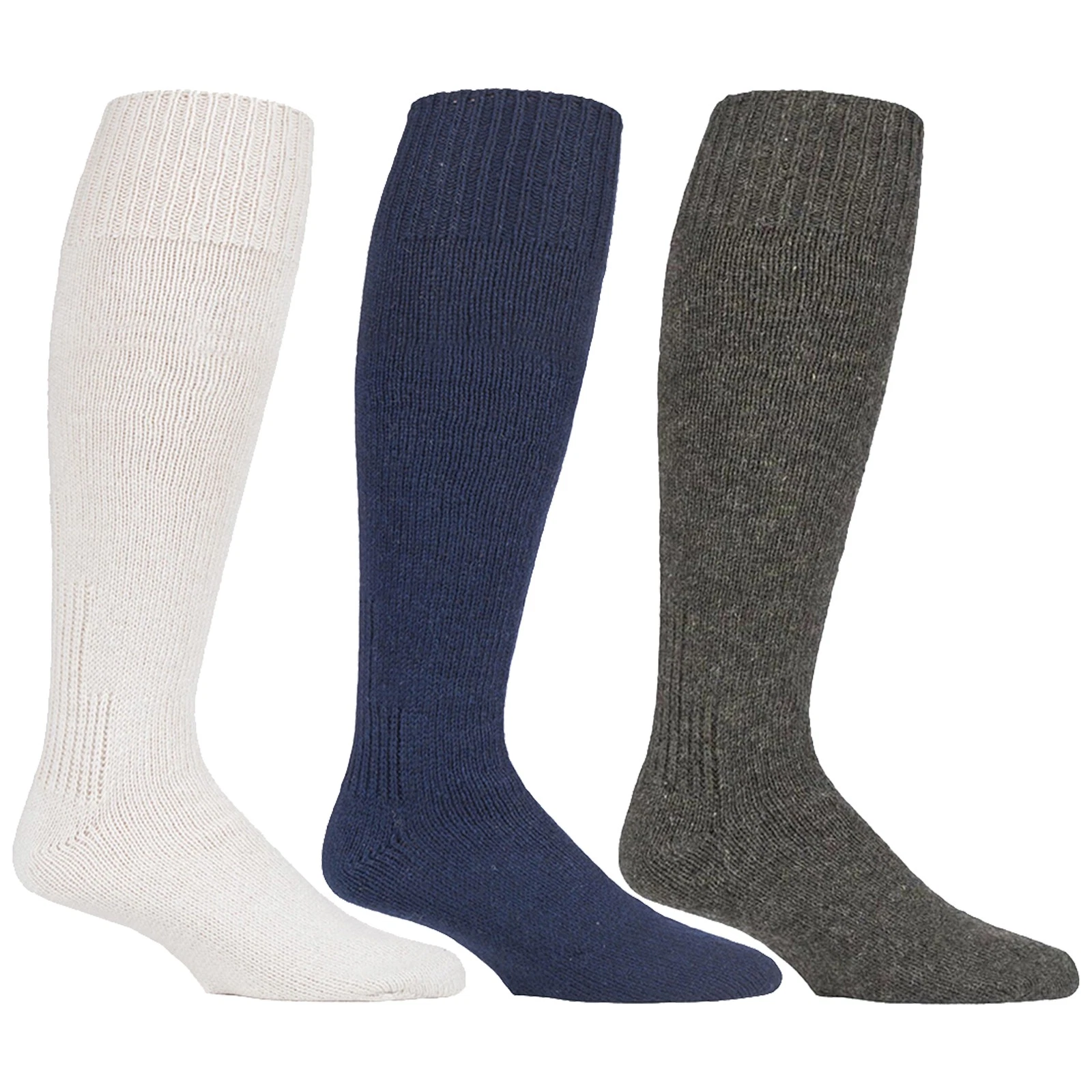 Mens Wool Thick Long Fishing Socks by Country Pursuit , Knee High Boot Socks
