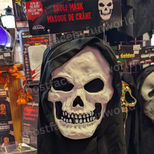 Glow In The Dark Totenkopf Steve Maske mit Kapuze - Fun World