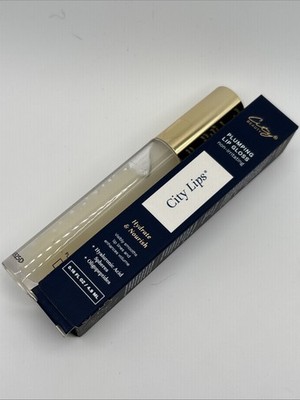 City Beauty City Lips Clear - Plumping Lip Gloss - Hydrate & Volumize NIB SEALED
