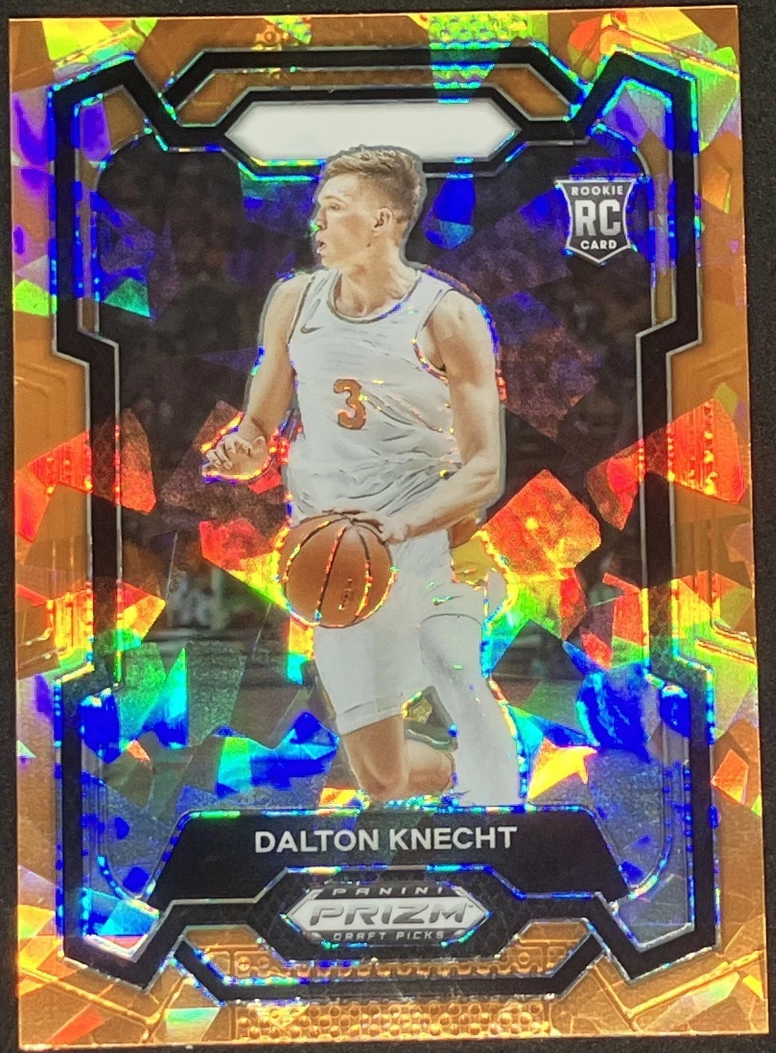 2024 Panini Prizm Draft Picks Dalton Knecht #50 Orange Ice Prizm RC