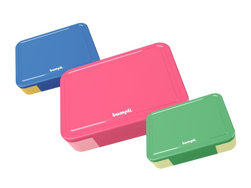 bumpli Lunchbox Gourmet Brotdose Kinder mit Fächern Bento Box Auslaufsicher