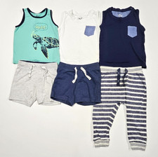 Lot of 2  3Y Boys Clothes 6pcs : Tanks, Shorts  Joggers   Rebel by Primark