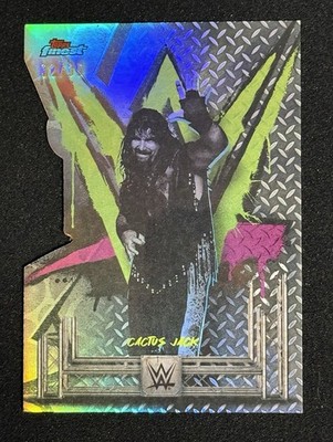 Cactus Jack (Mick Foley) 2025 Topps Finest WWE Uncommon Die-Cut 32/35 #107