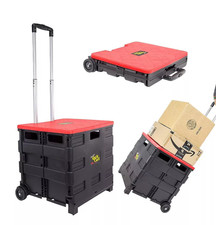 Quik Cart Collapsible Rolling Crate on Wheels 80lbs Capacity