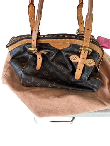 Louis Vuitton Tivoli Tote PM Brown Canvas Monogram