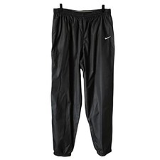 Nike Y2K Vintage 2003 Black Mesh Lined Windbreaker Track Pants Mens Medium