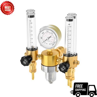 Dual Output Regulator Flow Meter CGA580 0-60CFH