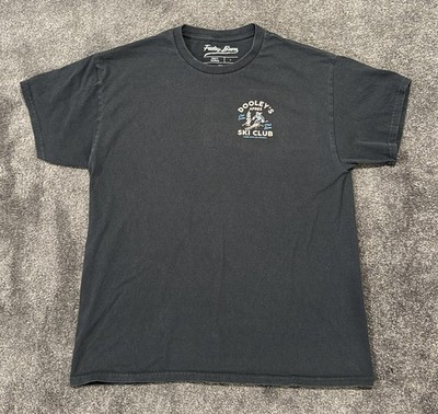 Friday Beers Dooley's Ski Club Graphic T-Shirt Black Men's Size L