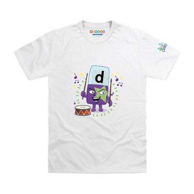 Offiziell lizenzierte Alphablocks - Alphablock D - Trommeln! Kinder T-Shirt
