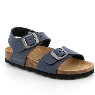 Grunland Sandale Zwei FIbbie Kontrastsohle Kids