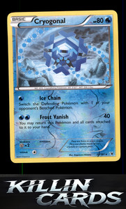 Reverse Holofoil Cryogonal (33) 33/101 Pokemon Rare Noble Victories Card NM
