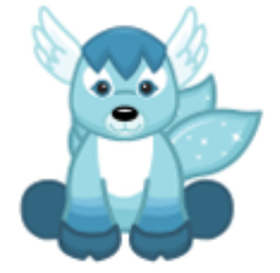Webkinz Ice Fawn RARE blue teal deer doe stag snow winter Virtual code msgd