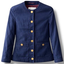 GUCCI UNIFORM WOMAN GOLD METAL BUTTON POCKETS BLAZER CLASSIC JACKET SIZE M