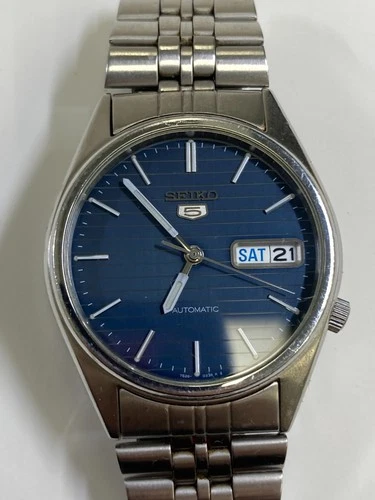 Vintage SEIKO 7526-00D0 Automatic Men's Watch, Pre-Owned, Runs (35-#56)