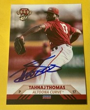 Tahnaj Thomas SIGNED 2022 Choice Altoona Curve #29 RC Auto Pittsburgh Pirates