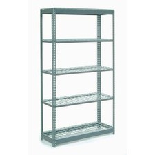 Industrial 5 Shelf Standard Duty Boltless Shelving Starter 48""Wx24""Dx84""H
