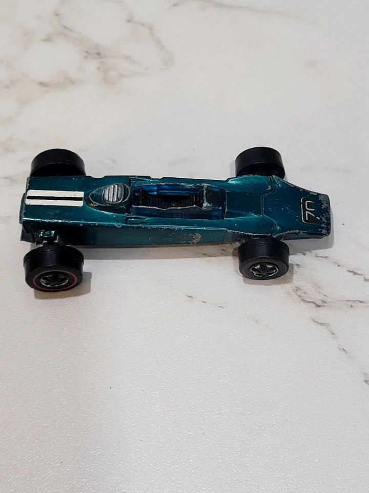 Turbina original Hot Wheels Redline 1969 Grand Prix Lotus verde aguamarina buen estado Foto 4 de 4