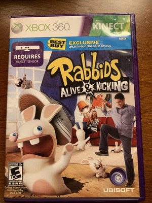 Rabbids Alive & Kicking Xbox 360 Kinect- ***CASE ONLY ***No Game Disc Included