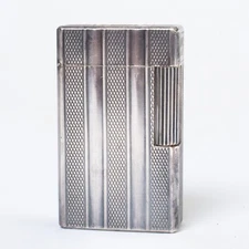 ST Dupont Paris 1940s Petrol Pocket Lighter Made in France X9167 Silverplate