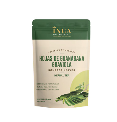 Inca Master Tea Soursop Tea Herbal Graviola Loose Leaf Medicinal Tea - 1 OZ